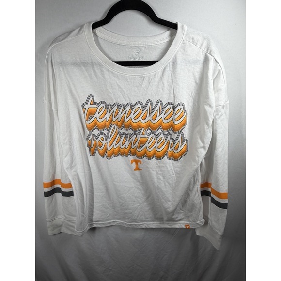 Fanatics Tops - Tennessee Vols Fanatics Shirt Womens Small White Strip